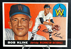 1955 Topps Baseball Card BOB KLINE #173  Range BV $40 JB