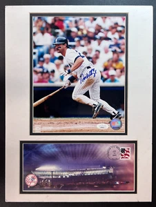 Don Mattingly Signed & Matted Photo & FDC JSA (Sticker) CERT #23 NY Yankees MLB! - Picture 1 of 4
