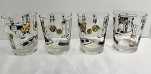Mid Century Modern Longdrink LKP Inc Werbung Büro Cocktail Gläser 4er Set - Bild 1 von 3