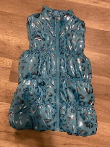 Faded Glory Kids 7-8 Puffer Jacket Vest-Full Zip Blue Medium - Picture 1 of 4