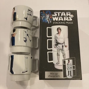 Juego de 3 tazas de cerámica apilables Underground Toys, para Star Wars Luke Han Trooper - Imagen 1 de 11