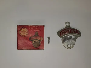 Vintage NOS STARR X Coca Cola Stationary Soda Bottle Opener New in Box USA Made - Picture 1 of 10