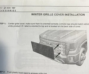 GM Black GMC Winter GrilIe Cover - Bild 1 von 17