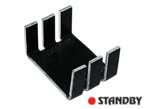 10pcs THM6107 Heatsink AAVID THERMALLOY 20,3K/W; aluminium - black anodise - Imagen 1 de 2