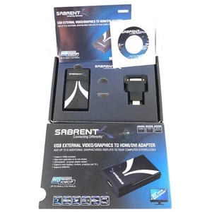 Sabrent Adaptateur Vidéo Graphique & Audio 1080P HDMI/DVI vers USB Plusieurs Moniteurs - Photo 1/11
