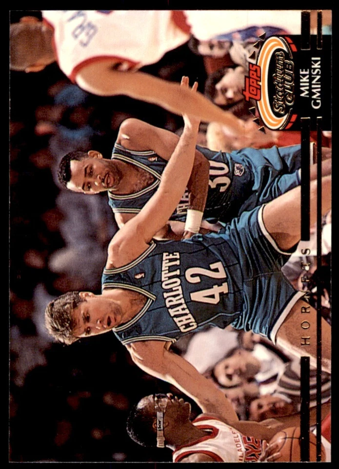 1992-93 Stadium Club Mike Gminski Charlotte Hornets #175 - Image 1 of 2