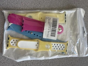 4 Stück Silikonarmbänder kompatibel mit Apple Watch Armband - Bild 1 von 3