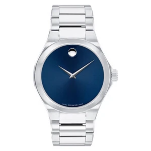 MOVADO Defio Blue Dial Stainless Steel Men's Swiss Watch 0607311 - Picture 1 of 3