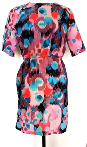 A.D. by SPORTSGIRL Womens Pinks/Aqua Print Dress Size 10 - Picture 1 of 3