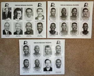INDIANA PACERS 1993-94 MEDIA PHOTOS Compete Team Set 8x10 REGGIE MILLER / Smits - Picture 1 of 4