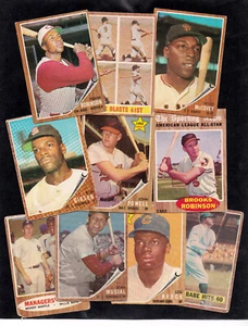 1962 TOPPS ORIGINAL BASEBALL VINTAGE CARDS -YOU Pick A PLAYER CHOICE  1-250 - Picture 1 of 242