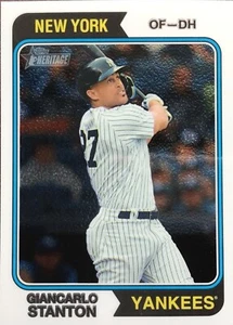 2023 Topps Heritage Chrome Parallel #81 Giancarlo Stanton 072/999 Yankees - Picture 1 of 1