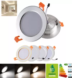 Ultra-Slim 3W 5W 7W 9W 12W LED Recessed Ceiling Downlight Spot Panel Light SPS - Picture 1 of 12