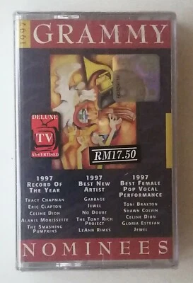 Grammy Nominees 1997 Celine Dion Eric Clapton Rare Malaysia Cassette New Sealed - Image 1 of 3