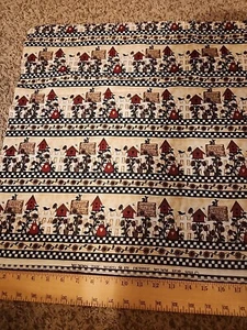 Debbie Mumm Country Garden Birdhouses Cotton Fabric 3.5 Yards - Picture 1 of 3