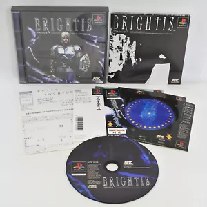PS1 BRIGHTIS with Sticker Spine * Playstation For JP System 0284 p1 - Picture 1 of 9