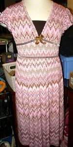 Girls clothes size 10 Amy Byer brown pink fall sleeveless thin comfortable dress - Picture 1 of 6