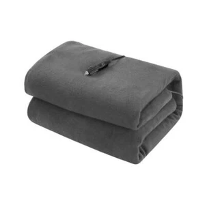 Giselle Electric Heated Blanket Car Throw Rug Grey - Picture 1 of 7