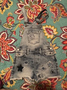 Girls Jordache Shortalls Overalls Size S (6-6X) - Picture 1 of 5