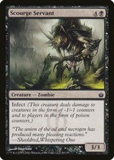 Magic MTG Tradingcard Mirrodin Besieged 2011 Scourge Servant 54/155