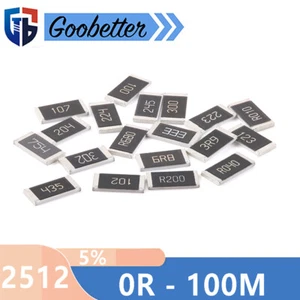 20 Stück SMD Widerstände Bauform 2512 5% 1W Werte 0R Ohm - 100M Ohm Widerstand - Bild 1 von 4
