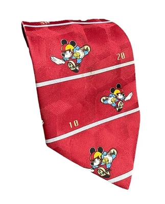 Corbata de Colección Mickey Unlimited Para Hombre Disney Mickey Mouse Rayas Fútbol Foto 1 de 4