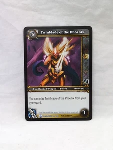 World Of Warcraft TCG Twinblade Of The Phoenix Gladiators Rare Card 186/208 - Picture 1 of 10