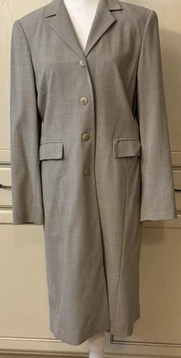 Oscar Del Lea  Renta Vintage Beautiful Fully Lined Nice Fit Long Jacket Size 4 - Image 1 of 4