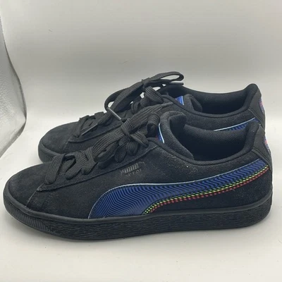 Zapatillas Puma Suede Triplex Dazed Jr Negro y Azul 5.5C Foto 1 de 4