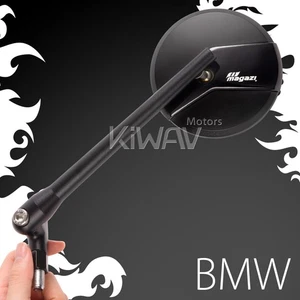 Espejos retrovisores VAWiK Missie vástago negro mate + cinturón negro brillante 10 mm 1,5 paso para BMW ε - Imagen 1 de 5