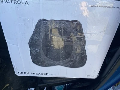 Victrola - Outdoor Wireless Bluetooth Solar Rock Speaker Connect (Each) - Granit - Image 1 of 3