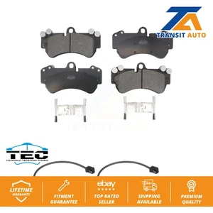 Front Ceramic Disc Brake Pads And Wear Sensors Kit For Porsche Cayenne - Picture 1 of 11