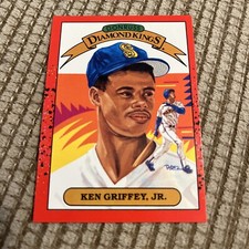 1990 Donruss Ken Griffey Jr Diamond Kings #4 NM Rookie Year 1989 error on back