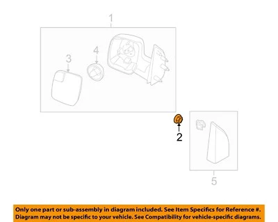 Espejos retrovisores exteriores para puerta delantera Ford OEM 08-23 E-150 - conjunto de espejos tuerca N621907S102 Foto 1 de 2