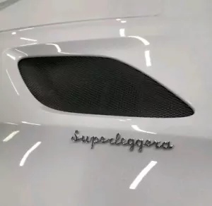 1x Genuine Aston Martin DBS DB11 Superleggera Script Bonnet Badge Silver Chrome - Picture 1 of 3