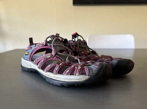 Sandali Keen Whisper Sangria da donna US 9,5 1014204 magenta scarpe da trekking - Foto 1 di 8