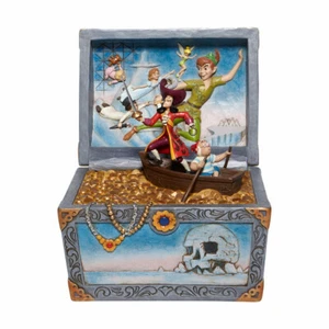 Jim Shore Disney Traditions Peter Pan Treasure Chest Scene NIB 6008063 - Picture 1 of 6