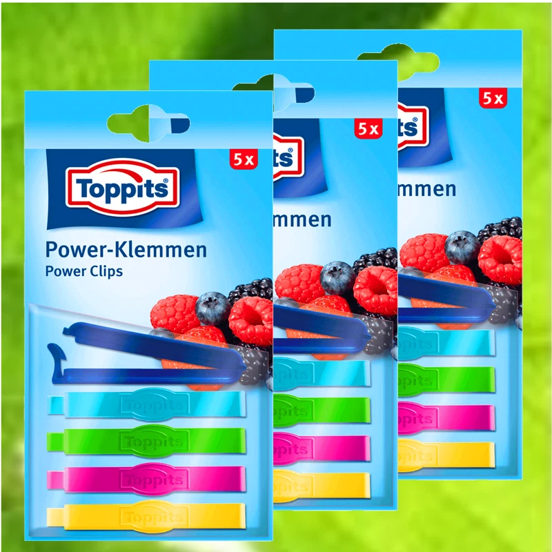 Toppits Power-Klemmen Verschlussklipse 3x 5 Stück °GB . - Bild 1 von 1