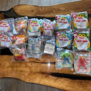 Vintage McDonald’s Marvel Super Heroes Happy Meal Toys 1996 Lot Of 15 Hulk + - Picture 1 of 7