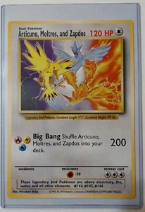 Pokemon Legendary Birds Articuno Moltres Zapdos Jumbo Card Vintage WOTC V911 - Picture 1 of 2
