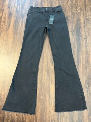 Alloy Apparel Everly Mid Flare Dark Black Denim Jeans Women's tag 10x35 sz 30x34 - Image 1 of 4