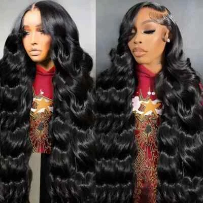 6x4 Density Virgin Human Hair Wigs For Black Women Vietnamese Raw Hair Transpare - Image 1 of 4