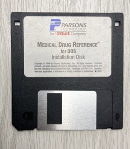 Parsons Medical Drug Reference per disco installazione DOS 3.5 dischetto SOLO 1994 - Foto 1 di 2