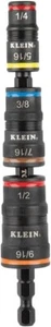 Klein Tools 32933 Impact Driver, SAE 7-in-1 Impact Socket Set, Flip Socket with - Picture 1 of 11