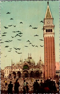 Cartolina Chiesa di San Marco e Campanile Venezia Italia non spedita - Foto 1 di 3