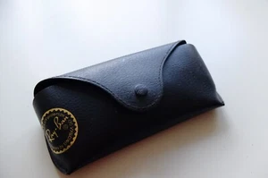 Ray Ban Sunglasses Glasses Snap Case ONLY Authentic Luxottica Pebbled Black - Picture 1 of 7