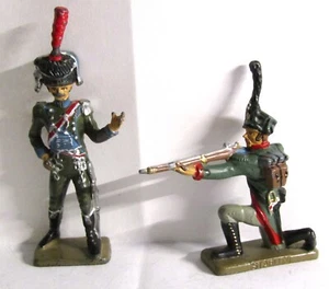 VINTAGE STARLUX - MADE FRANCE - METAL LEAD NAPOLEONIC SOLDIERS - SET OF 2 - Picture 1 of 3