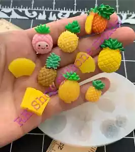 Pineapple-fruit-fruits handmade silicone mold for Fondant-Resin-clay-Candy-craft - Picture 1 of 6