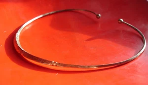 Niger Tuareg hand engraved open necklace SHAPED front torque - Picture 1 of 9