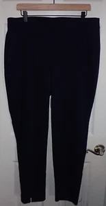 Pantaloni Chico's taglia 2,5 alti (large 14) ponte gamba dritta pull on blu navy - Foto 1 di 12